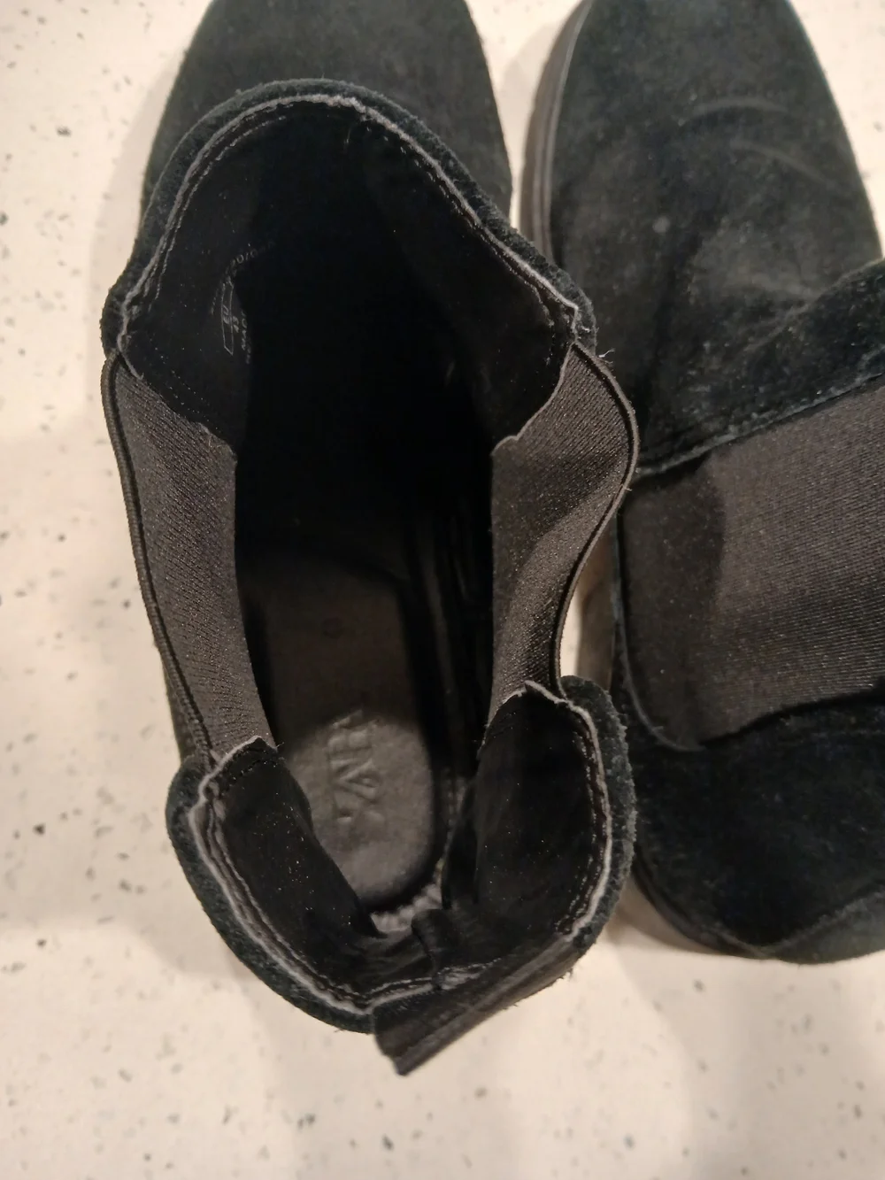 Zara mens suede black boots sz eu 43
